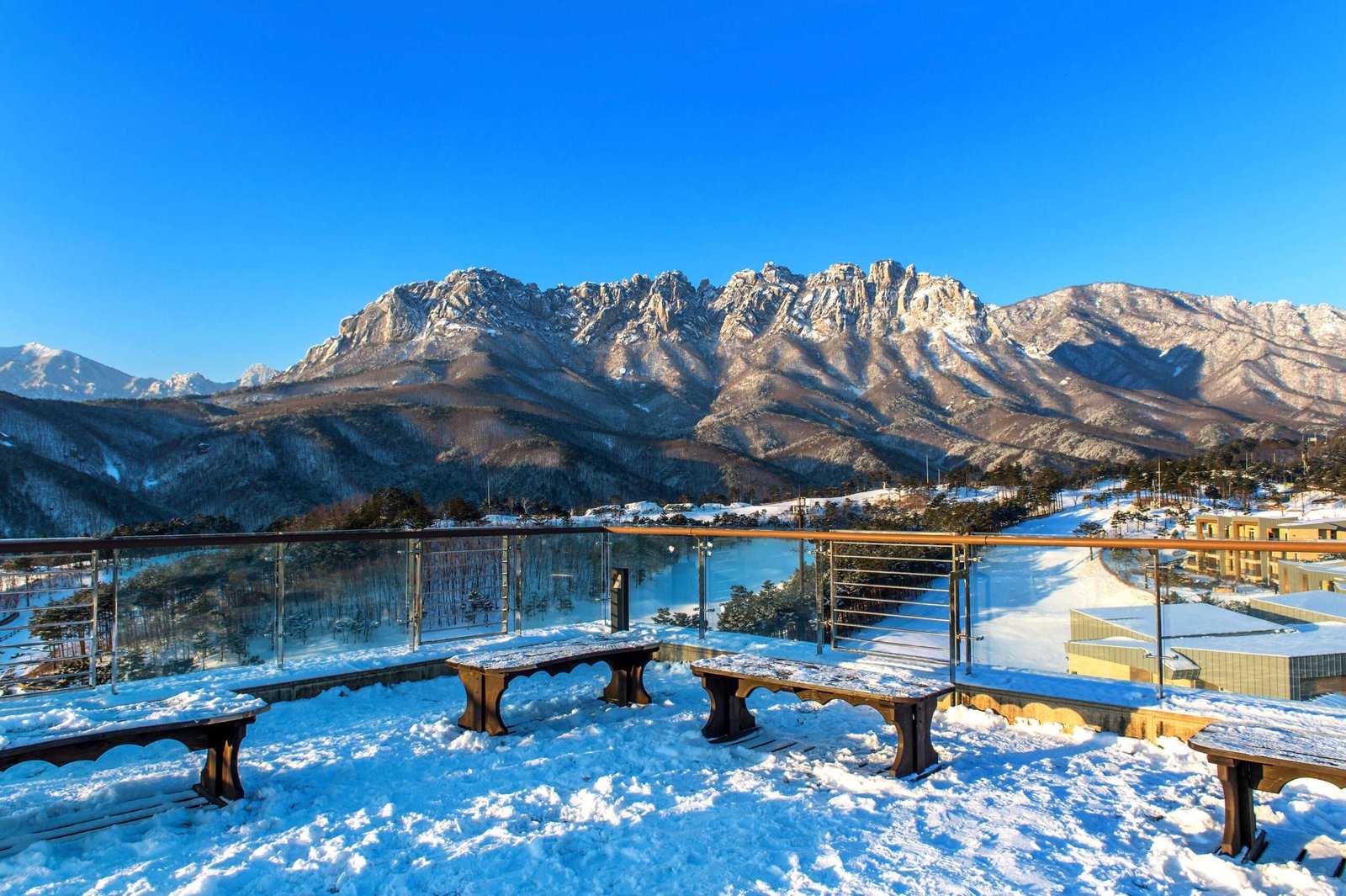 Ulsan bawi Rock in Seoraksan mountains in winter, South Korea.