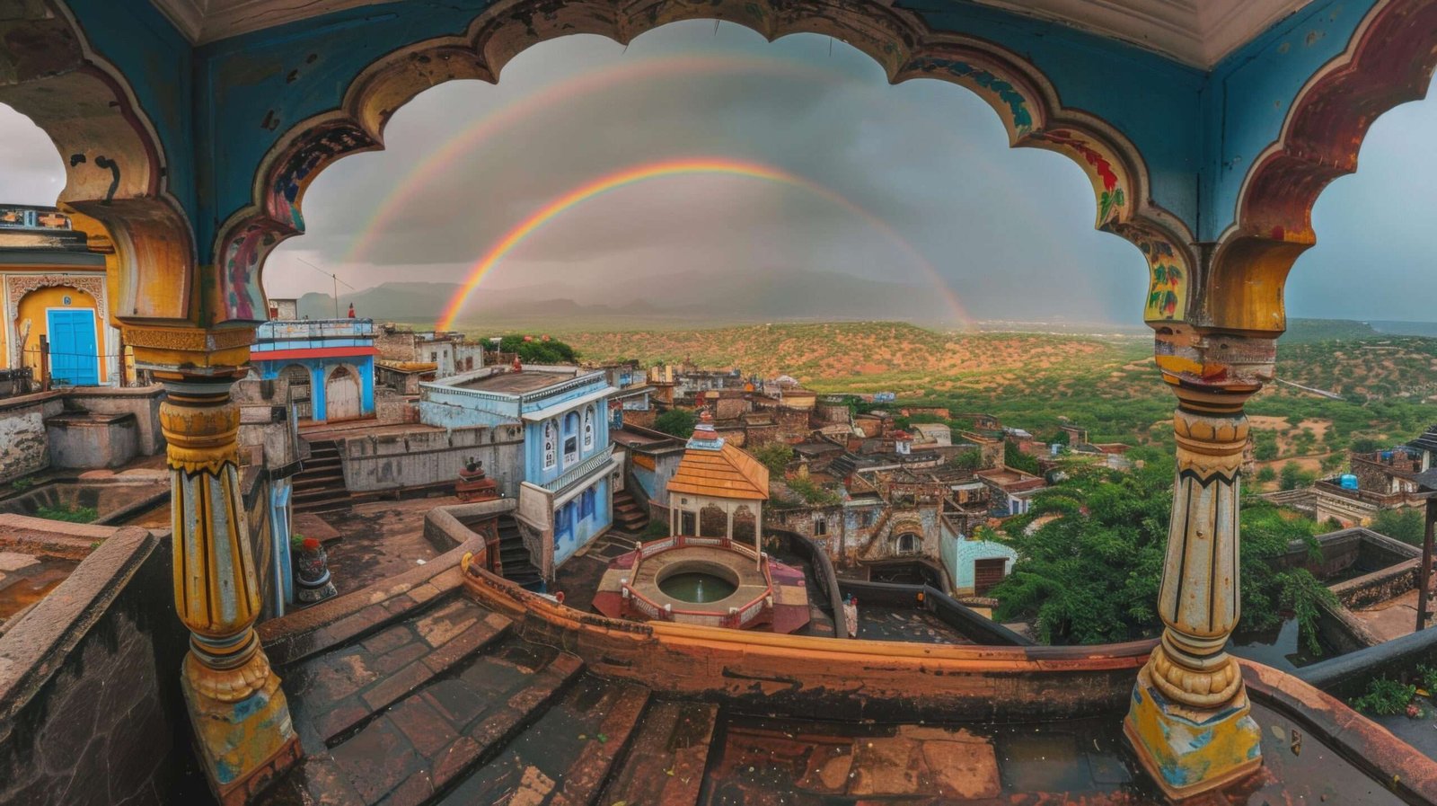 colorful-rainbow-appearing-sky-nature-landscape